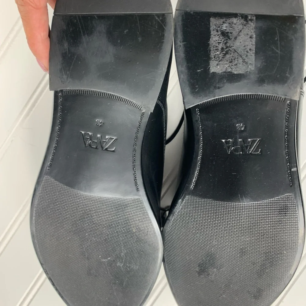 NWOT- Zara SMART BLACK SHOES.  EU 43 Size 10